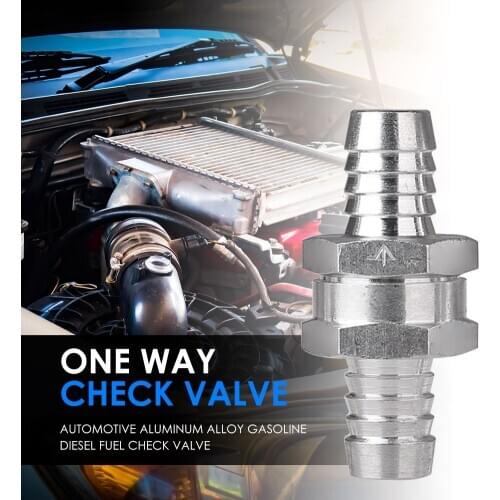 Non Return Valve Kit Check Valve Caring Personal Cars Aluminium Alloy Fuel One Way Accessories for Cars Automobile