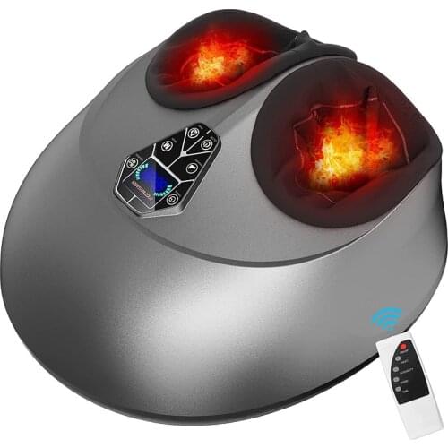 Nuaer Electric Vibrator Foot Massager Health Care Massage Infrared Heating Therapy Shiatsu Kneading Air Pressure Machine