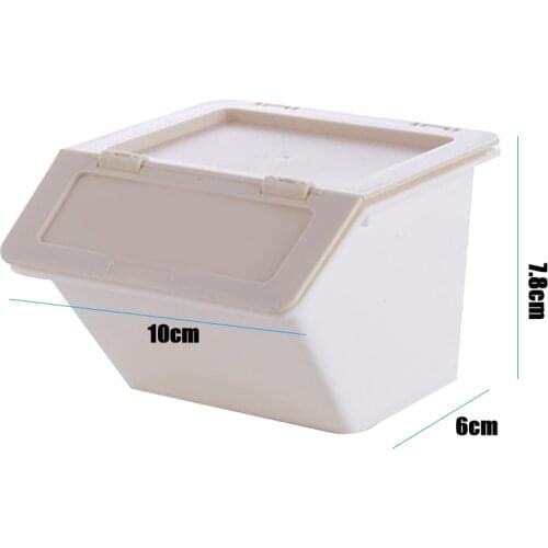 Desktop Plastic Storage Box Stationery Holder School Office Supplies Storage Box with Cover Stackable MUMR999
