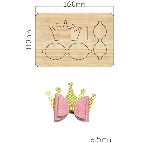 The new crown bow hairpin cutting mold womens handbag craft knife mold is compatible with most die cutting machines