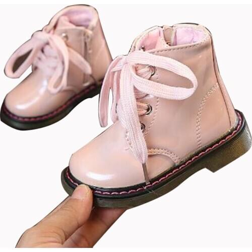 New Autumn Kids Snow Boots Childrens Winter Ankle Winter Girl Boots Unisex PU Leather Shoes For kids Snow Shoes