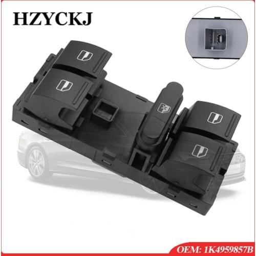 Electric Window Power Panel Control Switch Driver Seat For VW Golf MK5 MK6 Passat B6 B7 Tiguan Jetta GTI Car Switch 1K4959857B