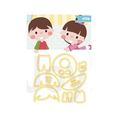 Boy and girl Cutting Die girl DIY Scrapbooking Paper Cards Decorative Craft Embossing