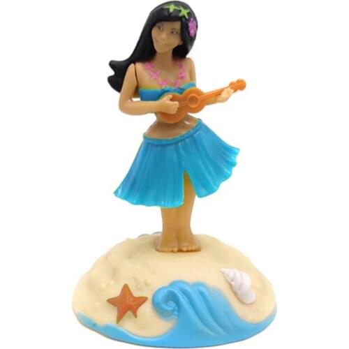Car Ornament Automobiles Decoration Dancing Hula Girl Swinging Bobble Toy Gifts Auto Interior Home Decor Solar Girls Accessories