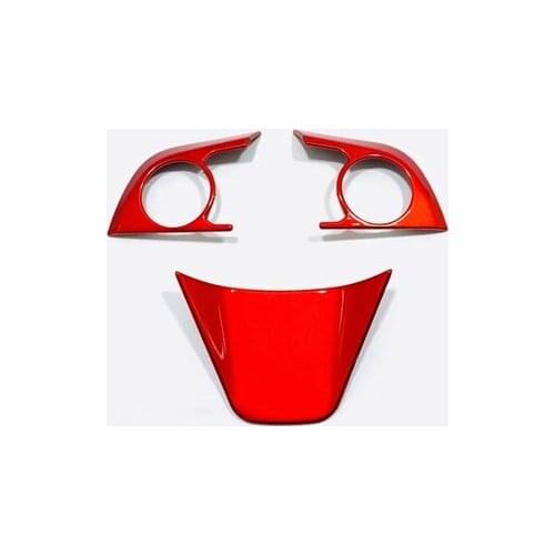 For Toyota RAV4 RAV 4 2019 ABS Chrome Inner Steering Wheel Decoration Cover Trim Car Stikers Car Styling Accessories