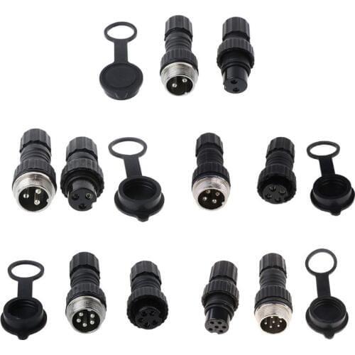 GX16 Waterproof Aviation Connector Plug Socket Sensor Encoder 2/3/4/5/6 Pin New