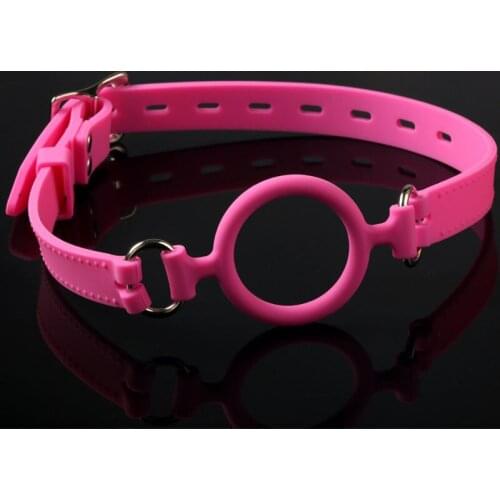 Adult Games O-Ring Mouth Gag BDSM Bondage Restraints Slave Fetish Erotic Sex Toys For Couples Women Bite Silicone Open Mouth Gag