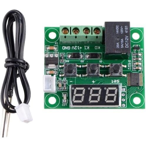 W1209 Blue Red DC 5V 12V 24V Refrigeration Heating Digital Display Temperature Controller Module
