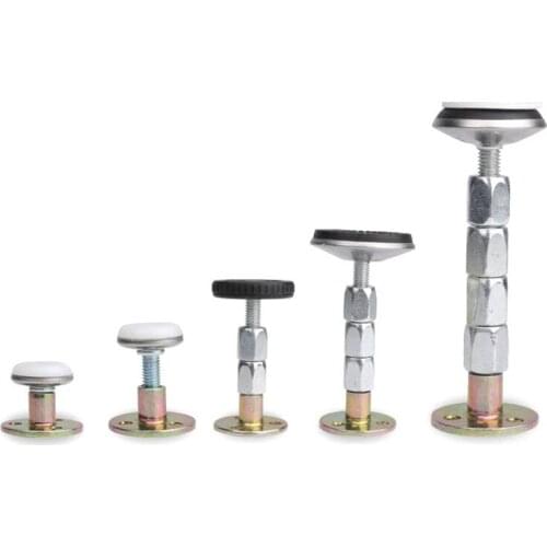 1pc Adjustable Threaded Bed Anti Shake Frame Tool Bed Headboard Stopper Dowel Hardware Self-adhesive Design Easy Install