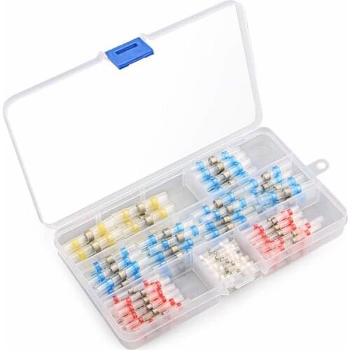 150/100/50Pcs Insulated Soldering Sleeve Seal Heat Shrink Terminals Waterproof Electrical Wire Butt Connectors Kit 10-26AWG