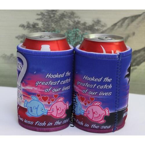 200pcs Stubby Holder Custom With Customer Design Print Neoprene Beer Cooler Can Cooler Picnic Bag For Wine Foods Wedding Gifts