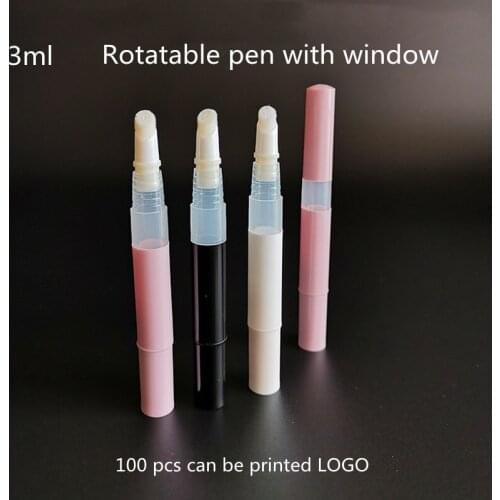 3ml Empty Cosmetic Container Lip gloss lip glaze rotating pen empty pen nutrition oil olive oil tube liquid foundation tube