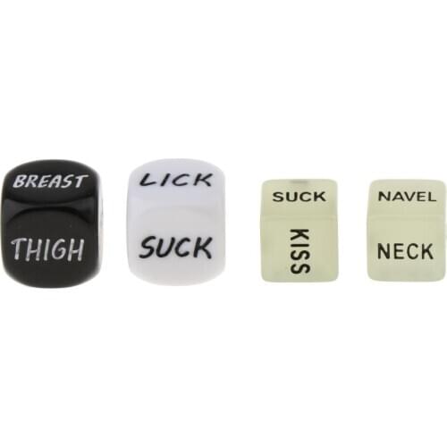 4pcs Adult Sex Dice Games Fantastic Present Gift idea Naughty Rude Saucy Prank Presents Gifts for Birthday Christmas Xmas