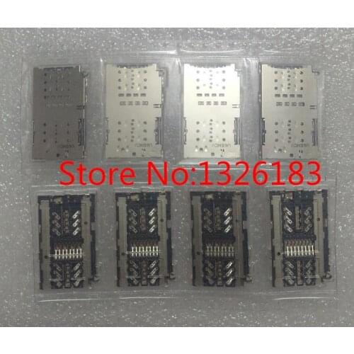50pcs/lot, Original new SIM card reader for Samsung S7 G930A G930F G9300 & S7 EDGE G9350 G935F connector socket slot module