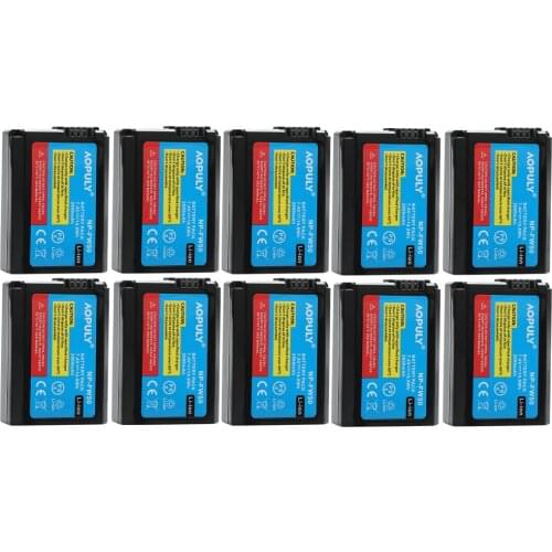 AOPULY 3Pcs NP-FW50 NP FW50 NPFW50 Camera Camcorder Rechargeable Li-ion Battery For Sony NEX-3 NEX-5C Alpha A55 NEX-7 NEX-C3