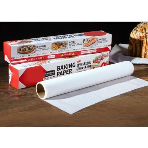 1 Roll Kitchen Non-Stick Oil Absorbing Baking Sheet Pan Bottom Mat Bakery Tool Cake BBQ Cooking Paper Baking Tools