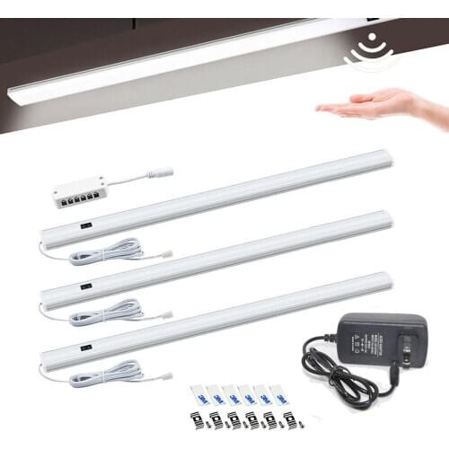 Auto On/Off Indoor LED Under Cabinet Light Under Counter PIR Motion Sensor Night Light for Kitchen Closet Wardrobe Stair EU/US