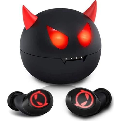Earphone Bluetooth-compatible Wireless Headphones Earphones Headset TWS Earbuds Little Devil Cute Anime Gamer For Oppo Xiaomi
