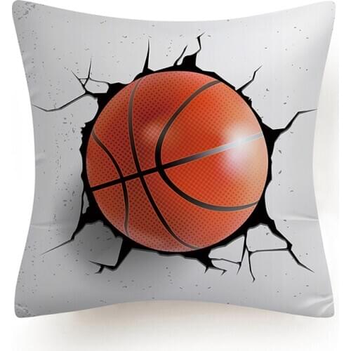 Football Basketball Pillow Cover Case Rustic Soccer Baseball Rugby Decorative Pillow Cases Covers Home Decor Pillowcases