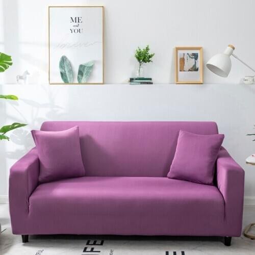 Elastic Plain Solid Sofa Cover Stretch Tight Wrap All-inclusive Sofa Cover for Living Room funda sofa Couch Cover 1/2/3/4 Seater