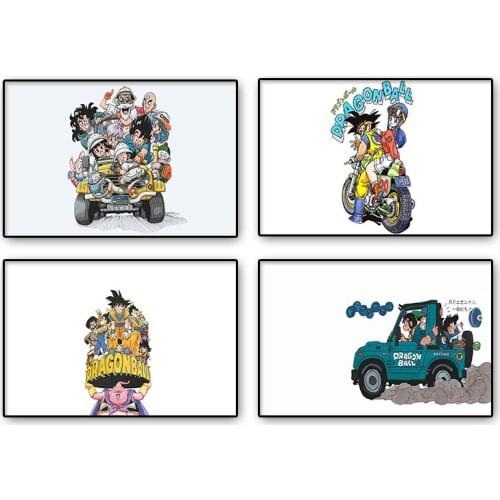 Dragon Ball Anime Figure Goku Poster Cartoon Canvas Painting Wall Art Print Decoration Living Room Home Decor Gift Cuadros