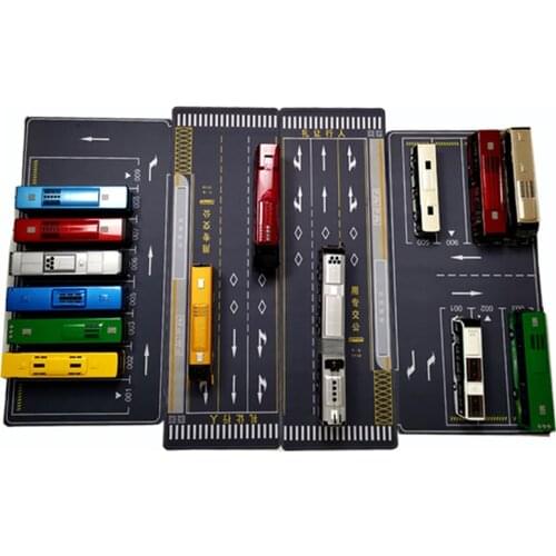 1/36 1/42 1/50 Scale Garage Large Bus Parking Lot Mat for Diecast Alloy Car Model Vehicle Scene Show Toy Mouse Pad Ornaments