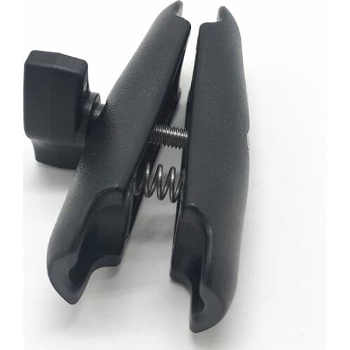 95mm Length 1 inch Ball Head Mount Double Socket Arm for Gopro Motorcycle Handlebar Rearview Mirror Base Mount Holder