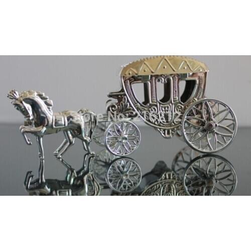 Fashion Hot Sillver plastic carriage box wedding candy box chocolate box