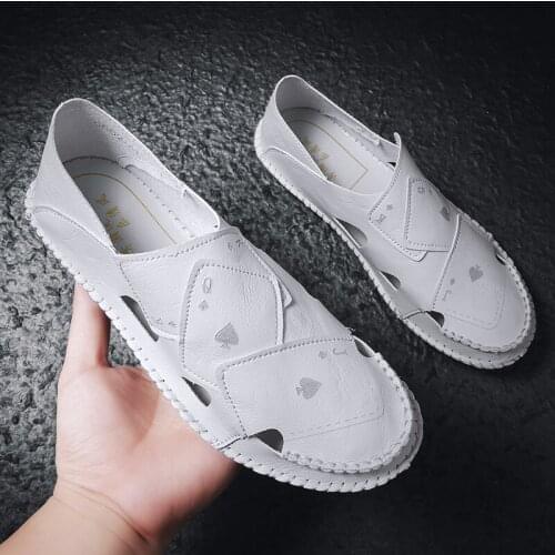 Shoe sports sport man leather men hombre cuero sapatos zapatillas black loafers leisure de mens new casuales comfortable Casual