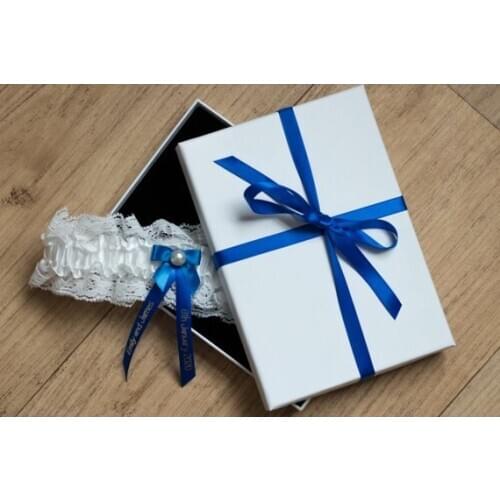 Personalize name date Wedding bridal garters excellent Gift for the Bride,Customize wedding bride keepsake garters with gift box