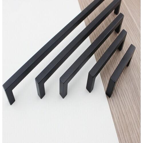 Kichen Cabinet Drawer Handles Knobs Brushed Nickel 96mm-352mm Bathroom Cabinet Door Handles Furniture Office Desk Drawer Pulls