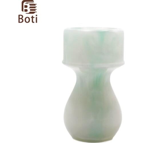 Boti Brush-Shaving Brush Light Green Jade Resin Handle Mens Beard Care Tools Kit Pour Barbe