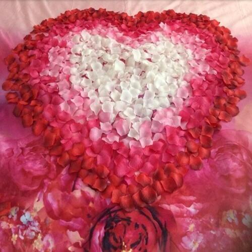 High Quality 500pcs/lot Rose Petals Mariage Wedding Decoration Flowers Petalas Petalos De Rosa Silk Rose Petal Party Decoration