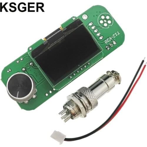 KSGER STM32 OLED V2.01 Temperature Controller For DIY Soldering Station Kits T12 Iron Tips Electric Tools Auto-Sleep Quick Heat