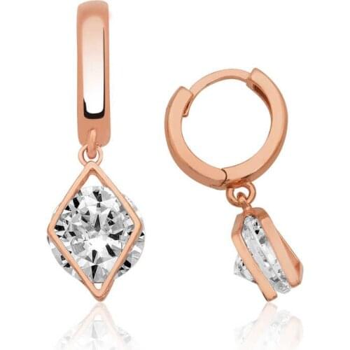 Tevuli 925 Sterling Silver Three-Dimensional Geometric Earrings