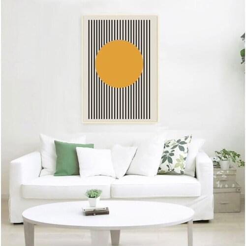 Bauhaus Exhibition Unique Geometric Poster Minimalist Art Canvas Print Abstract Painting Wall Picture for Living Room Home Decor
