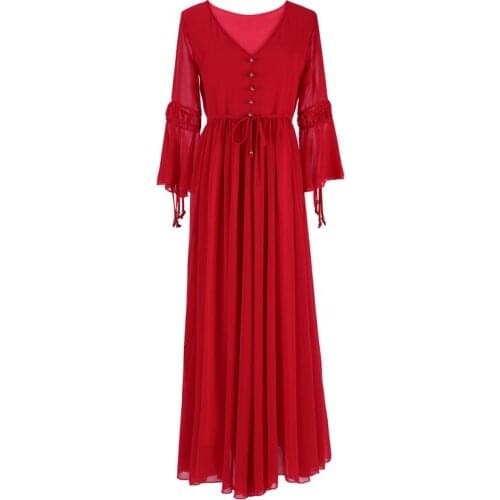 Красные летние платья VNFDWJ China At AliExpress