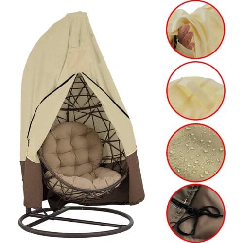 Waterproof Balcony Furniture Cover Hanging Egg Swing Chair Protective Cover Outdoor Garden Furniture Garden Swing Home