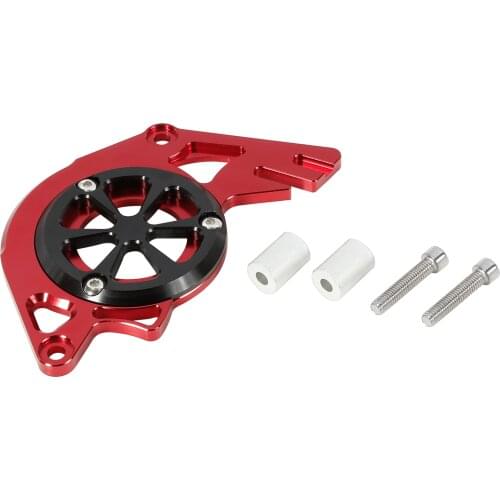 X Autohaux Red Motorbike CNC Aluminum Front Chain Guard Sprocket Engine Cover Replacement For Honda MSX125 2013-2017