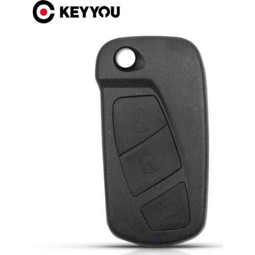 KEYYOU For Ford KA Replacement Flip Car Key Shell 3 Buttons Remote Folding Key Housing Case Holder