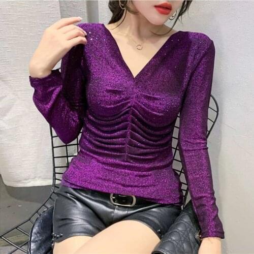 Women 2021 Spring Autumn Long Sleeve V-neck Blouse Shirt Tops Female Blusas Mujer De Moda Fashion Ladies Blouses Shirts A383