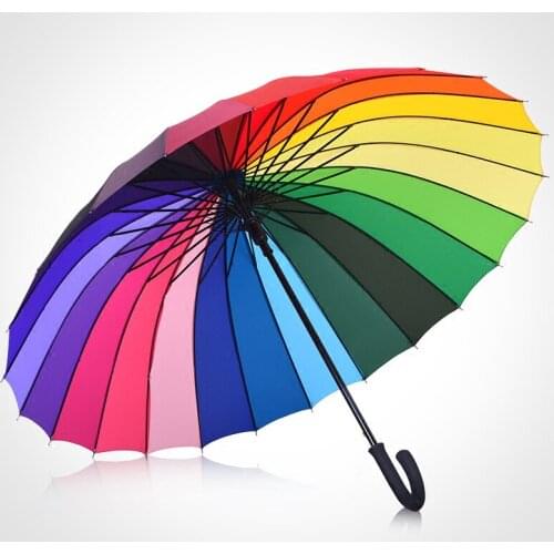 Women Long Umbrella Luxury Double Creative Folding Umbrella Parasol Windproof Sombrilla Grande Household Merchandises BE50UB