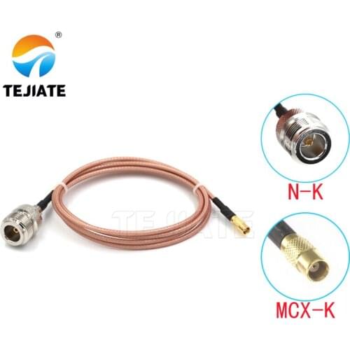 1PCS TEJIATE Adapter Cable N To MCX Type NK Convert MCXK 8-90CM 1M 1.5M 2M Length Connector RG316 Wire