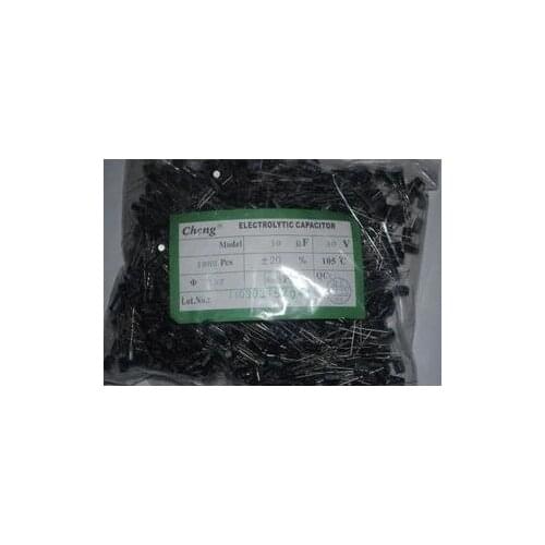 1000pcs 10uF 63V Radial Electrolytic Capacitor 10UF63V 5mm X 11mm Free Shipping