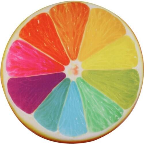 3D Print Fruit Design Chair Back Plush Cushion Sofa Pillow Seat Pad-Lemon2