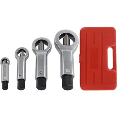 4Pc Rusty Nut Breaker 9-27mm Damaged Bolt and Nut Splitting Breaker Sliding Nut Separator