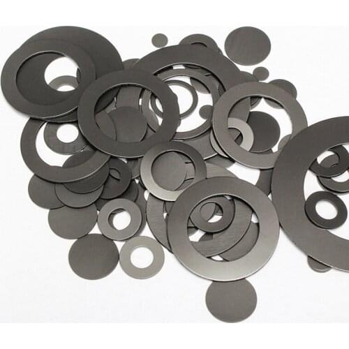 50pcs ID 2.5mm OD 3.5mm-4.5mm graphite black color nylon washers plastic washer ultra-thin flat gasket 0.15mm-0.3mm thickness