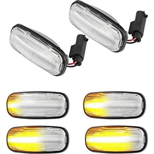 Car Flowing Side Marker Lamp Dynamic LED Side Repeater Indicator Light for Land Rover Discovery 2 Defender TD5