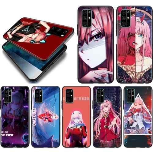 Zero Two Darling In The FranXX For Huawei Honor 10i 10 9C 9A RU 9X 9N 9S 9 Pro Lite Play 3E V9 Black Silicone Phone Case