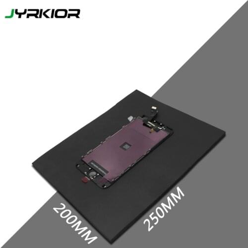 Jyrkior 250*200mm Black Imported Sponge Pad Laminator Magic Rubber Mat For iPhone LCD Screen Refurbished Laminator